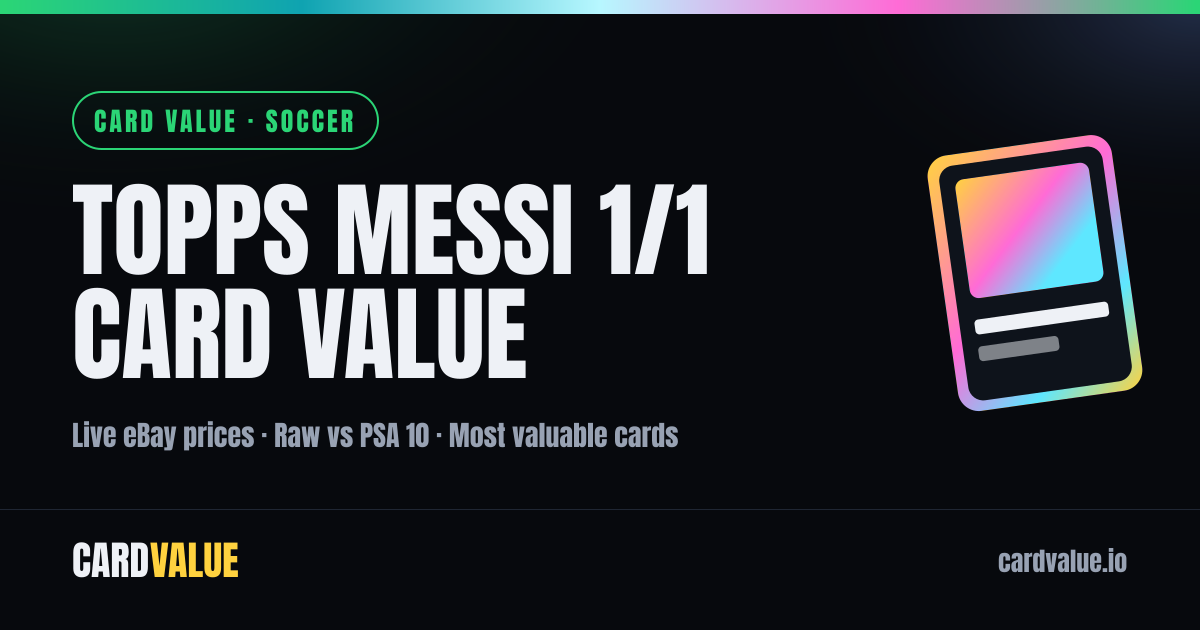 Topps Messi 1/1 Card Value & Prices | Card Value